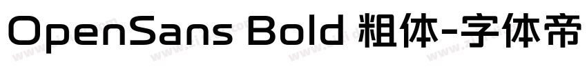 OpenSans Bold 粗体字体转换